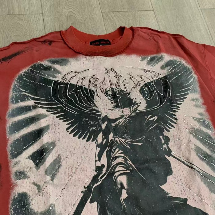 Winged Sword Fallen Angel Warrior Save Our Souls No Longer Human Double Sided Print Tee 29288553