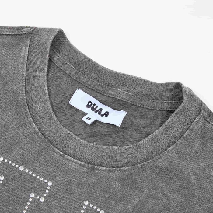Pull Up Rhinestone Spelled Logo Vintage Pickup Truck Stacked Cash Explosion Single Side Print Tee 29288373
