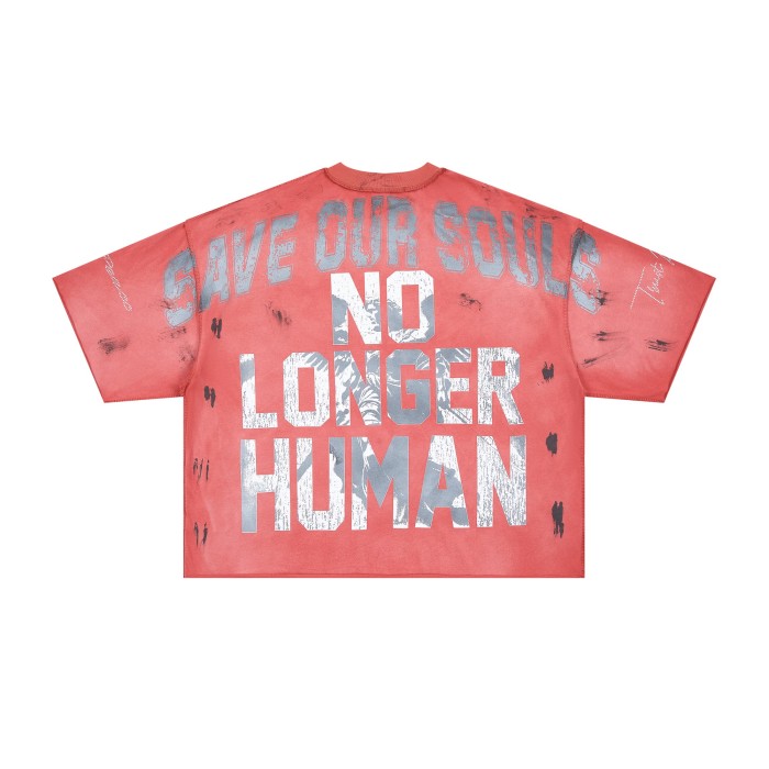 Winged Sword Fallen Angel Warrior Save Our Souls No Longer Human Double Sided Print Tee 29288553