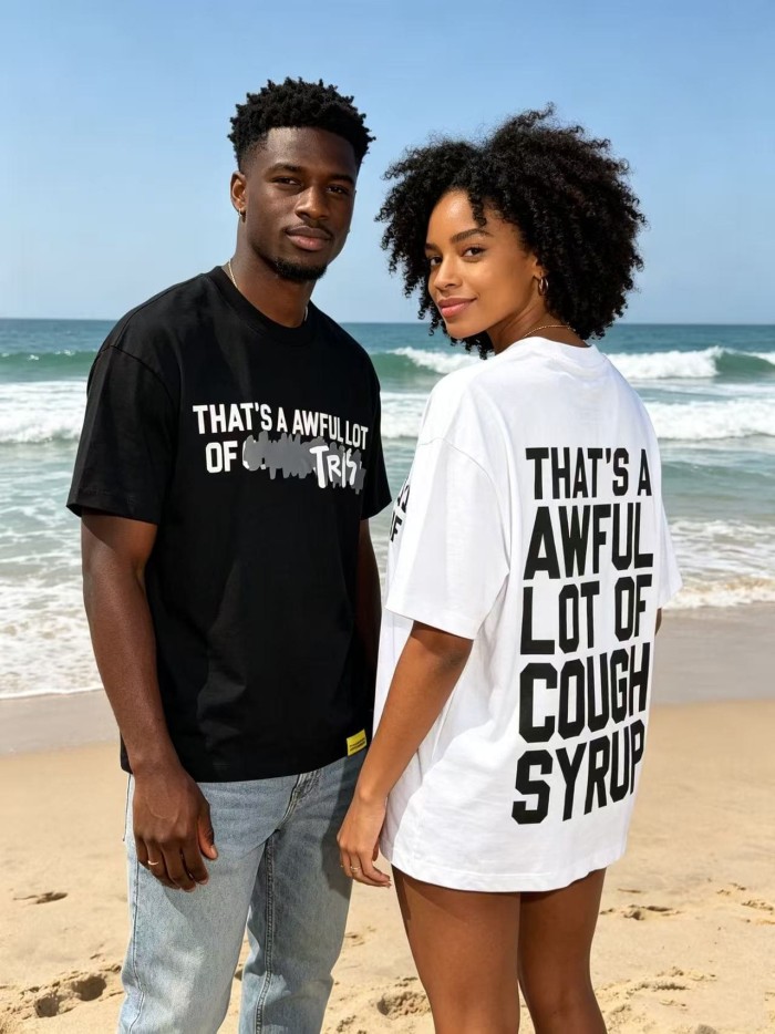 Obscured Text TR17 Mark Front Full Big Letter Slogan Back Tee 2 colors 29288697