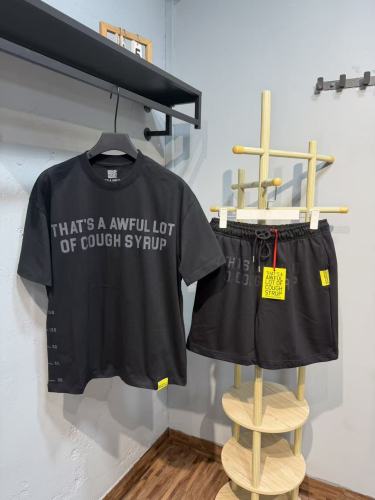 Anime Character Letter Print T-Shirt & Shorts Casual Streetwear Set 21 colors 29288563