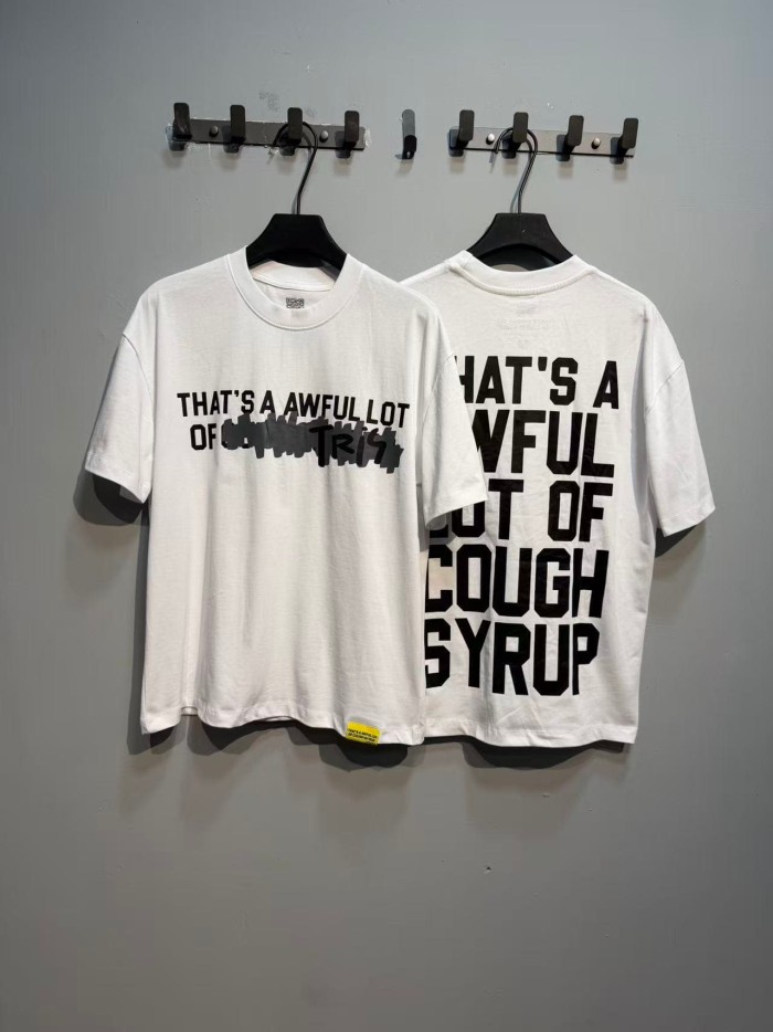 Obscured Text TR17 Mark Front Full Big Letter Slogan Back Tee 2 colors 29288697