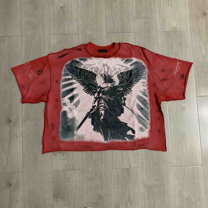 Winged Sword Fallen Angel Warrior Save Our Souls No Longer Human Double Sided Print Tee 29288553