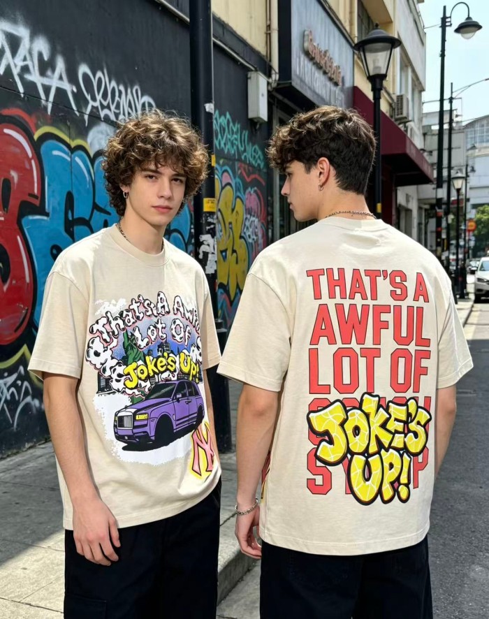 Jokes Up Tour Purple Luxury SUV Car NY Graffiti Double Sided Print Tee 2 colors 29288649