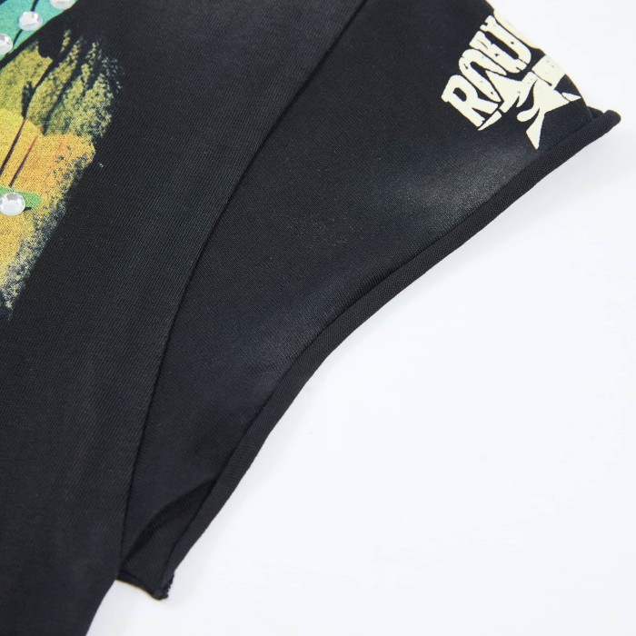 Dot Gradient Font Bandana Skeleton Classic Muscle Car Double Sided Print Tee 29288449