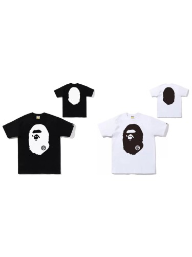 Front & Back Solid Big Ape Head Basic Print Tee 2 colors 29288638