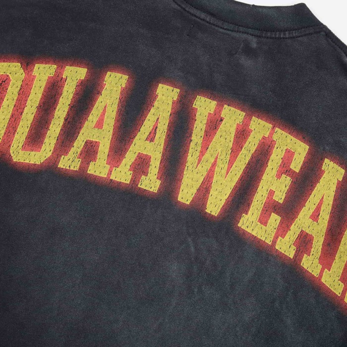 Two Tone Outline Letter Flame Basketball Hoop Double Sided Print Oversized Tee 29288379