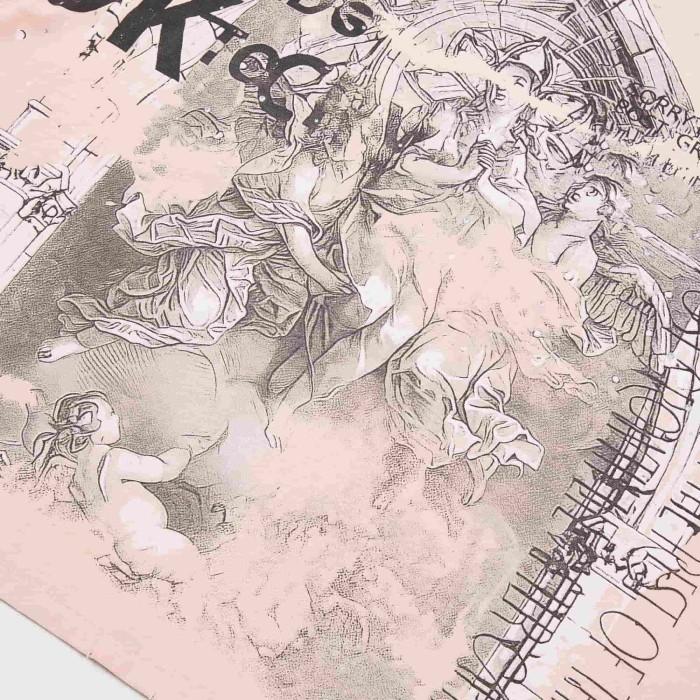 Renaissance Angel Sketch Collage Multi Text Double Sided Print Tee 29288547