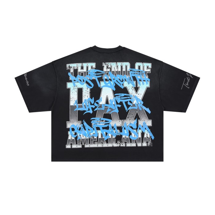 Crown Of Thorns Rhinestone Tears Jesus Portrait Graffiti Overlay The End Of Pax Sided Print Tee 29288539