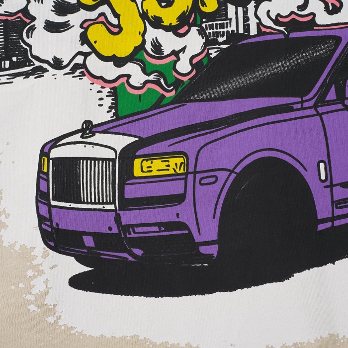 Jokes Up Tour Purple Luxury SUV Car NY Graffiti Double Sided Print Tee 2 colors 29288649