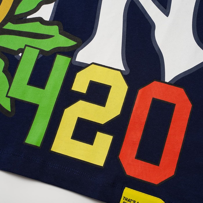 Weed Leaf Peace Symbol Apple NY Graffiti Double Sided Print Tee 2 colors 29288701