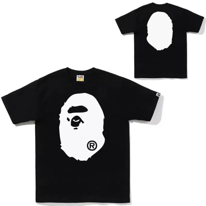 Front & Back Solid Big Ape Head Basic Print Tee 2 colors 29288638