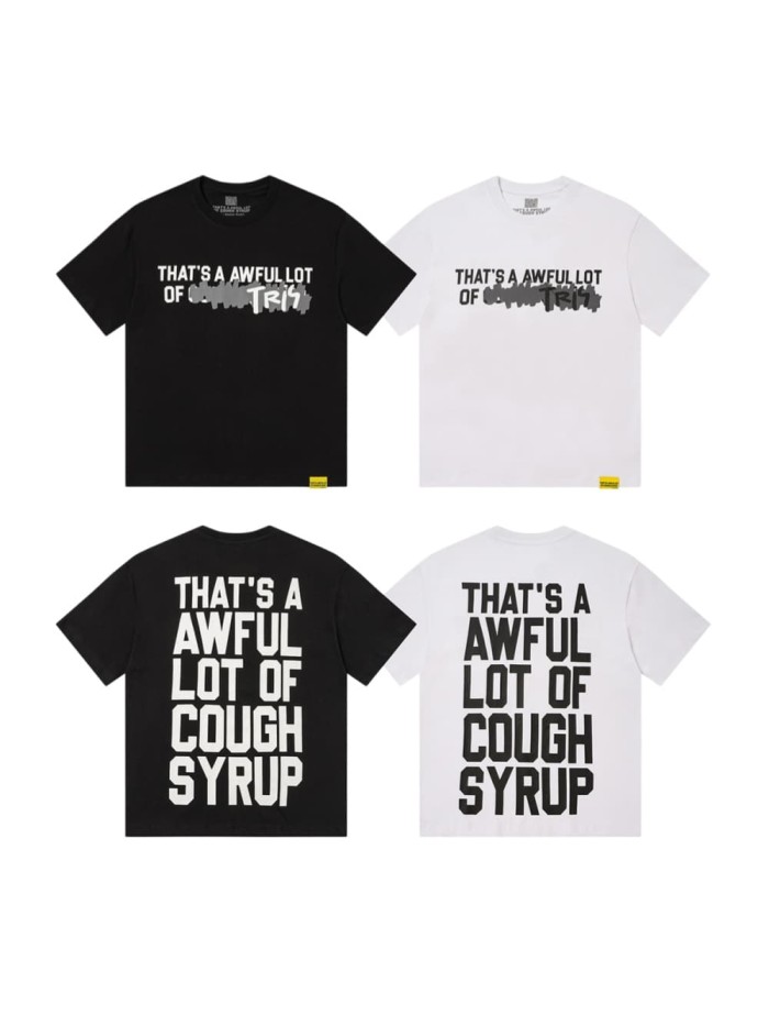 Obscured Text TR17 Mark Front Full Big Letter Slogan Back Tee 2 colors 29288697