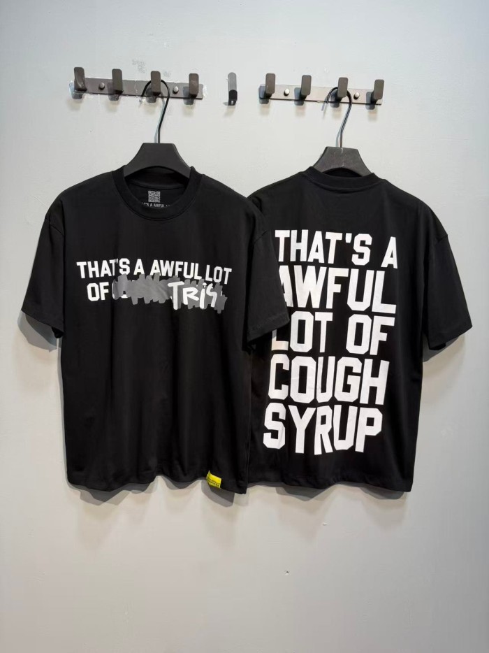 Obscured Text TR17 Mark Front Full Big Letter Slogan Back Tee 2 colors 29288697