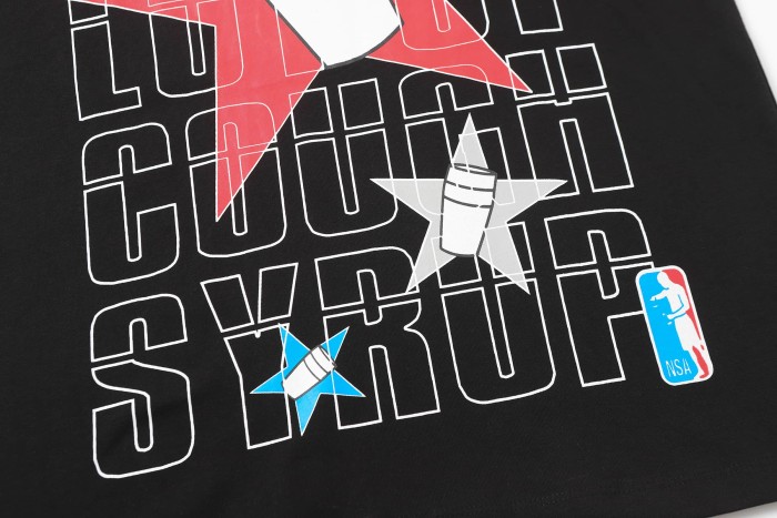 All-Star NSA Figure Silhouette Star Sleeve Double Sided Print Tee 2 colors 29290030