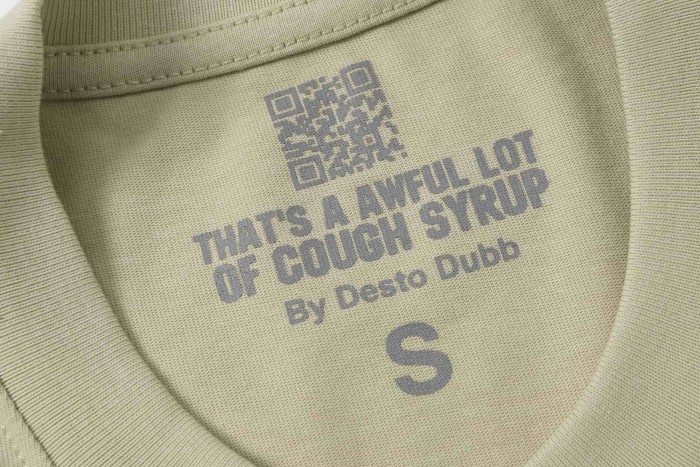 Comic Cupid Heart Element Front Back Drip Text Slogan Printed Tee 29290026