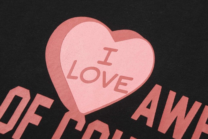 I Love Nested Heart Front Cupid Angel Syrup Bottle Back Double Sided Print Tee 2 colors 29290046