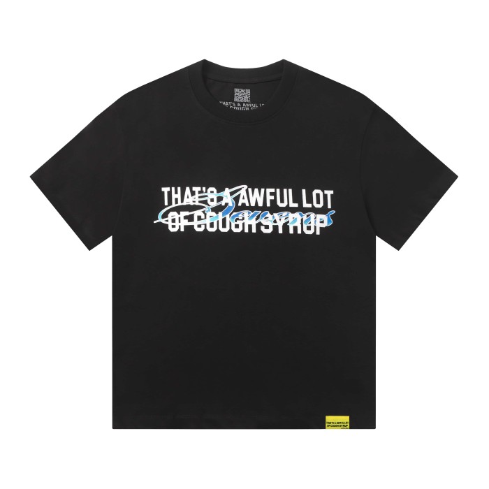 Art Basel 25 Limited Blue Water Wave Gradient Letter Diamond Sevens Back Script Overlay Text Tee 3 colors 29290138