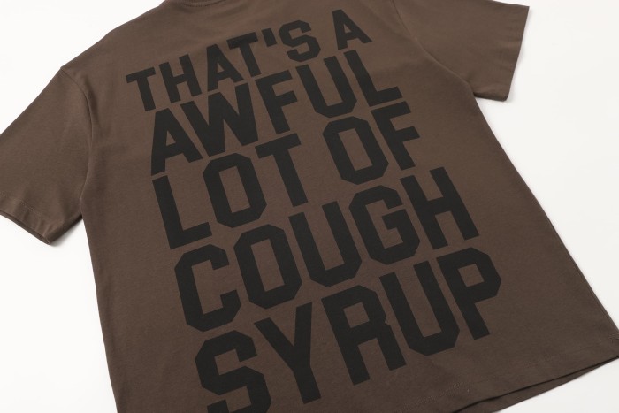 Running Horses Purple Tongue Split Letter Front Full Stacked Slogan Back Tee 2 colors 29290051
