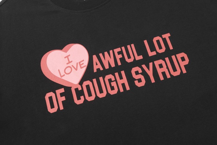 I Love Nested Heart Front Cupid Angel Syrup Bottle Back Double Sided Print Tee 2 colors 29290046