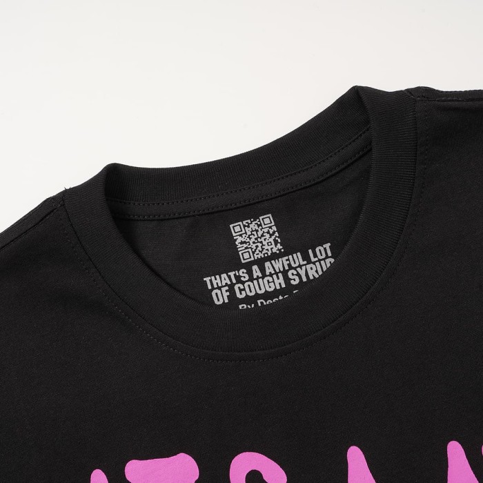 Two Purple Eye Skull Lightning Front Snake Ring Background Dripping Graffiti Text Print Tee 2 colors 29290122