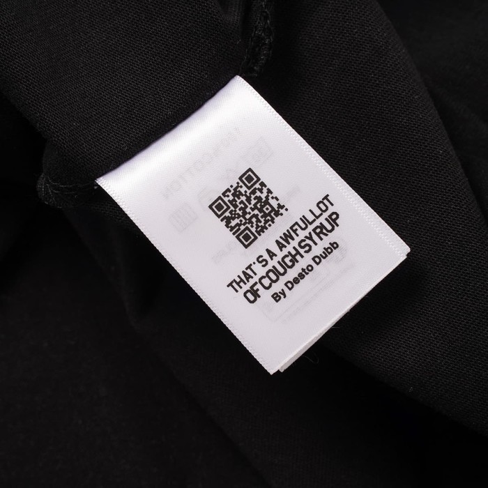 Unique Aesthetic Figure Constructed Letter Front Back Printed Tee 2 colors 29290006