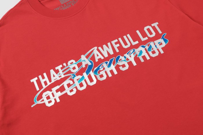 Art Basel 25 Limited Blue Water Wave Gradient Letter Diamond Sevens Back Script Overlay Text Tee 3 colors 29290138