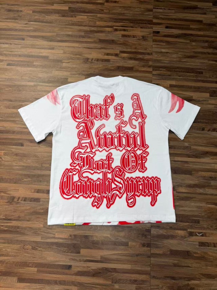 Sketch Cupid Angel Tattoo Detail Front Gothic Stacked Cursive Slogan Back Tee 4 colors 29290017