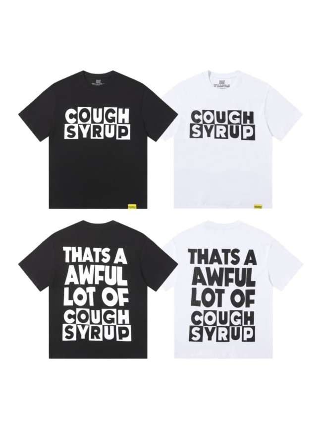 Block Box Letter Front And Back Double Sided Print Tee 2 colors 29290013