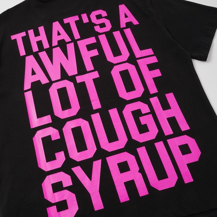 Pink Line Rodeo Cowboy Cactus Club EST 2018 Front Bold Stacked Letter Tee 29290090