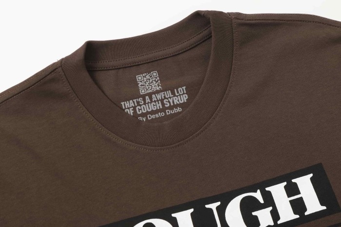 Running Horses Purple Tongue Split Letter Front Full Stacked Slogan Back Tee 2 colors 29290051
