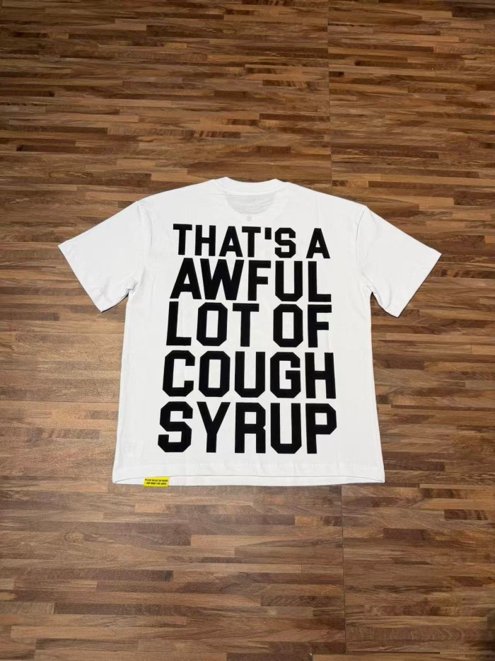 Running Horses Purple Tongue Split Letter Front Full Stacked Slogan Back Tee 2 colors 29290051