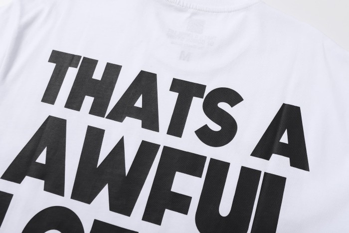 Block Box Letter Front And Back Double Sided Print Tee 2 colors 29290013