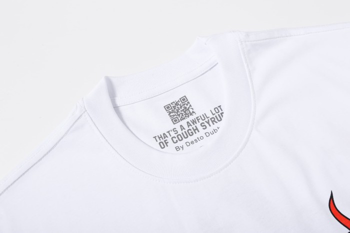 Word Star & Small Flame Decor Sleeve Side Print Large Flame Base Splash Tee 3 colors 29290130