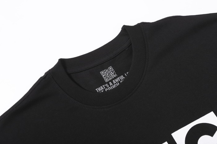 Block Box Letter Front And Back Double Sided Print Tee 2 colors 29290013