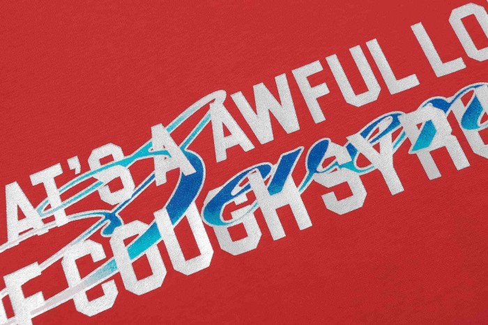 Art Basel 25 Limited Blue Water Wave Gradient Letter Diamond Sevens Back Script Overlay Text Tee 3 colors 29290138