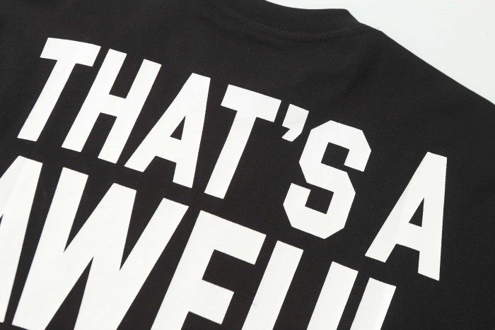 Simple Urban Street Neon Green Claw Texture Brand Logo Dual Side Contrast Typography Tee 2 colors 29302220
