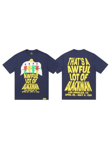 Minimal Urban Street Flat Silhouette Character Scene Dual Side Bold Color Block Typography Tee 29302251