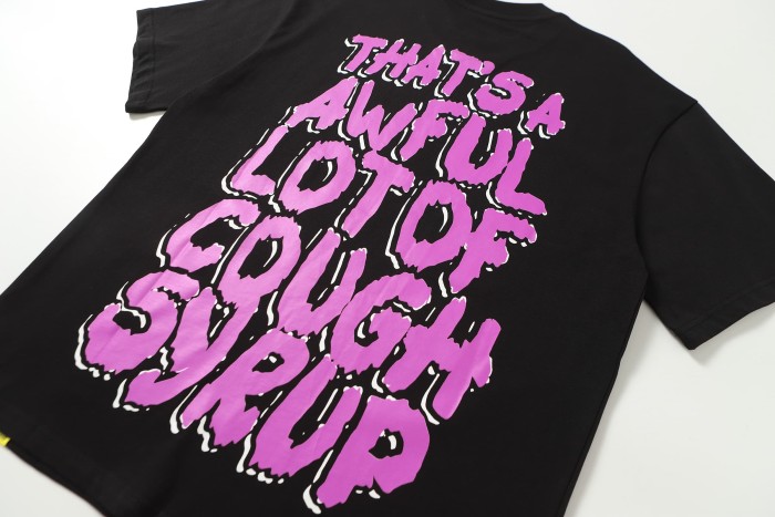Dark Punk Horror Ghostface Graffiti Figure Drip Deformed Font Dual Side Printed Tee 29302305