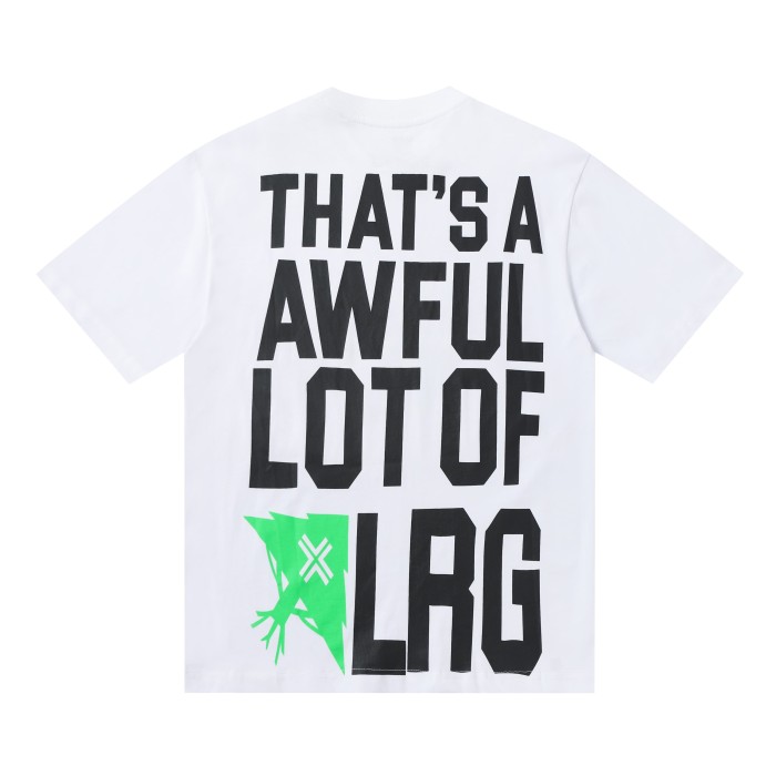 Simple Urban Street Neon Green Claw Texture Brand Logo Dual Side Contrast Typography Tee 2 colors 29302220