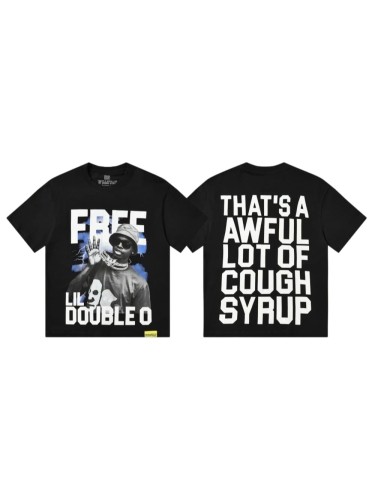 Vintage Hip Hop Portrait Lightning Background Letter Print Front Bold Stacked Full Slogan Tee 29302082
