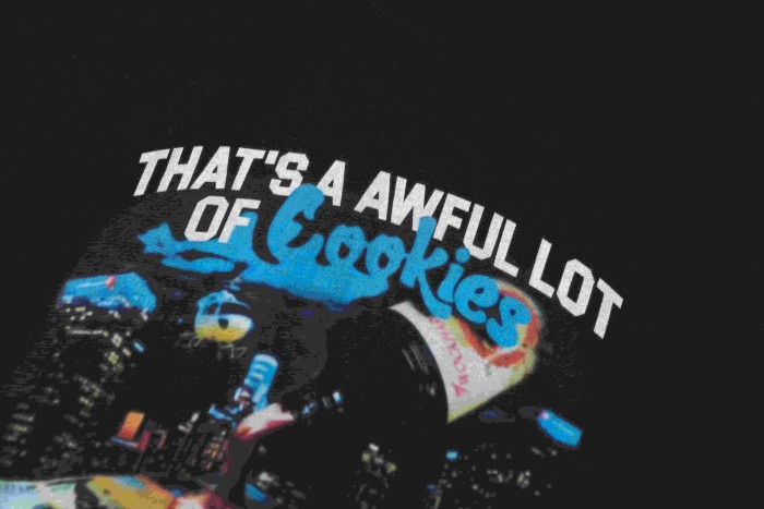 Streetwear Double Side Screen Print That's A Awful Lot Of Cookies Money City Graphic Tee 29302393