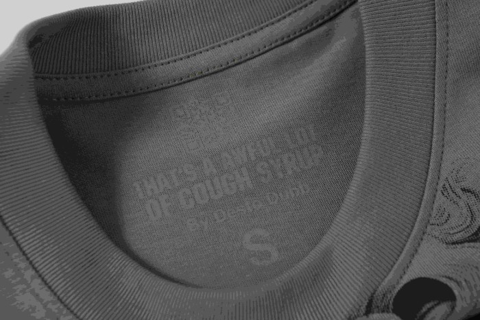 Sketch Cupid Angel Tattoo Detail Front Gothic Stacked Cursive Slogan Back Tee 4 colors 29290017
