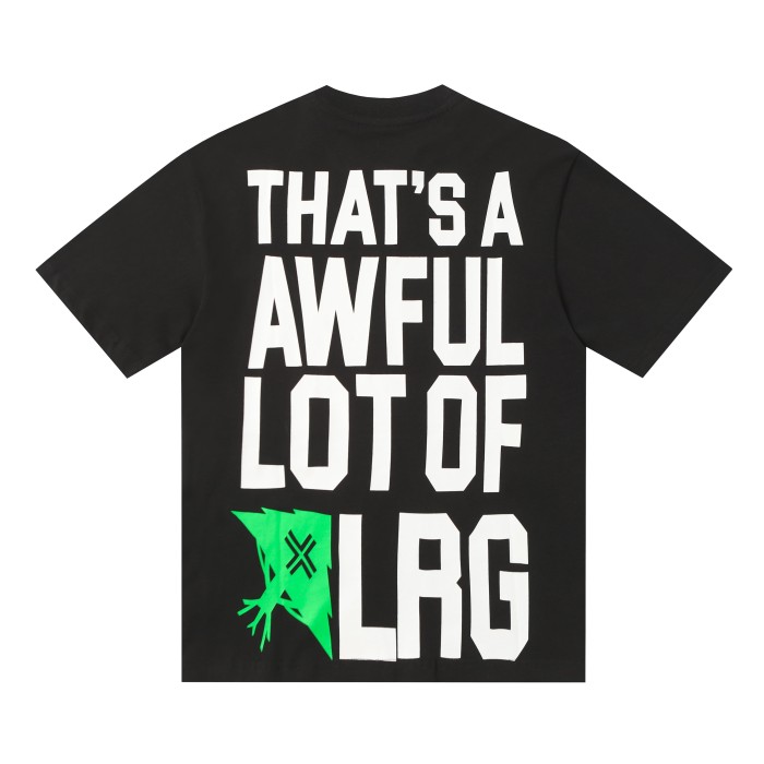 Simple Urban Street Neon Green Claw Texture Brand Logo Dual Side Contrast Typography Tee 2 colors 29302220