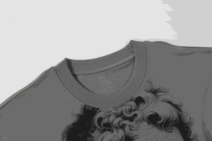 Sketch Cupid Angel Tattoo Detail Front Gothic Stacked Cursive Slogan Back Tee 4 colors 29290017