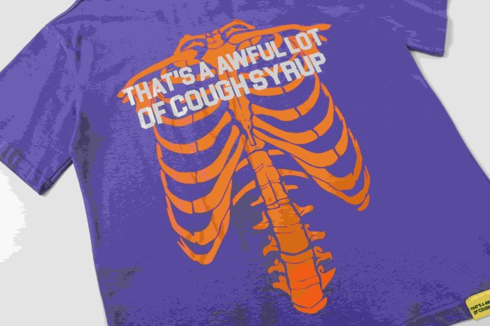 Gothic Street Skeleton Bone Line Art Dual Side Contrast Outline Typography Tee 3 colors 29302259