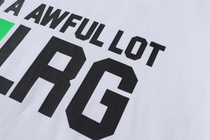 Simple Urban Street Neon Green Claw Texture Brand Logo Dual Side Contrast Typography Tee 2 colors 29302220