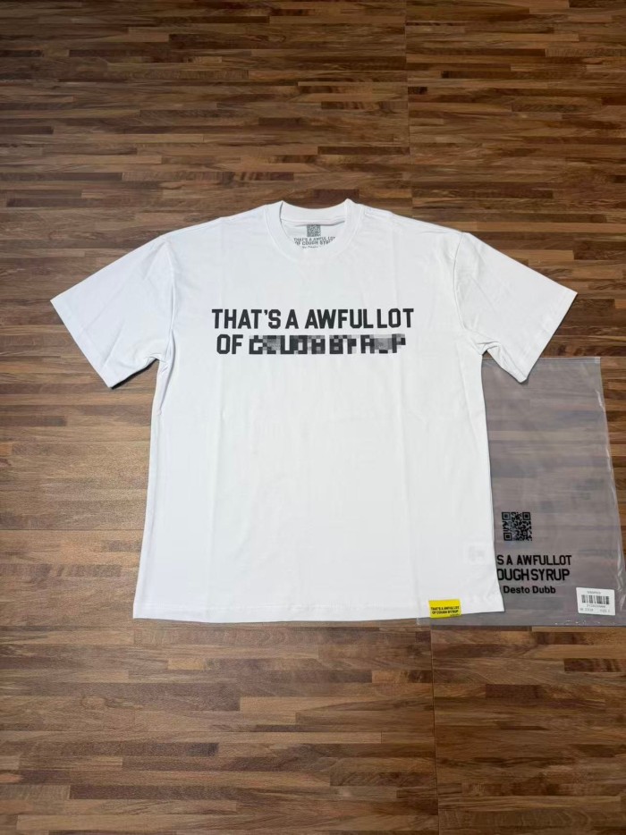 Cyber Street Glitch Pixel Mosaic Half Blur Text Front Segmented Normal & Distorted Stacked Letter Back Tee 2 colors 29302180