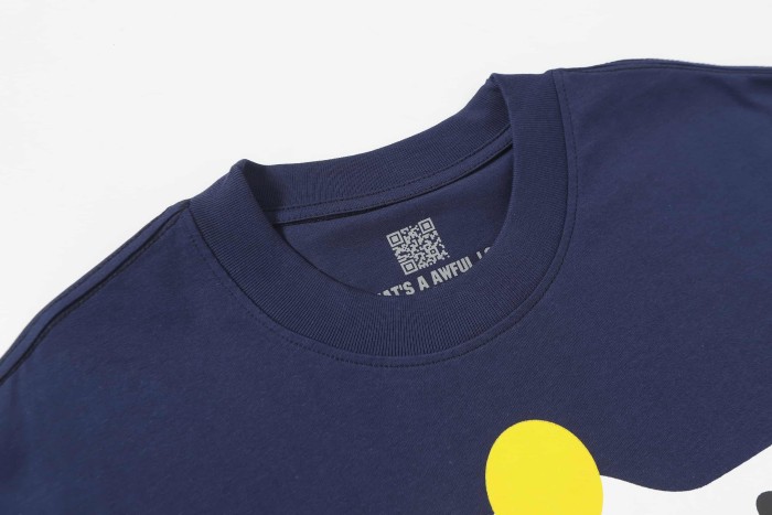Minimal Urban Street Flat Silhouette Character Scene Dual Side Bold Color Block Typography Tee 29302251
