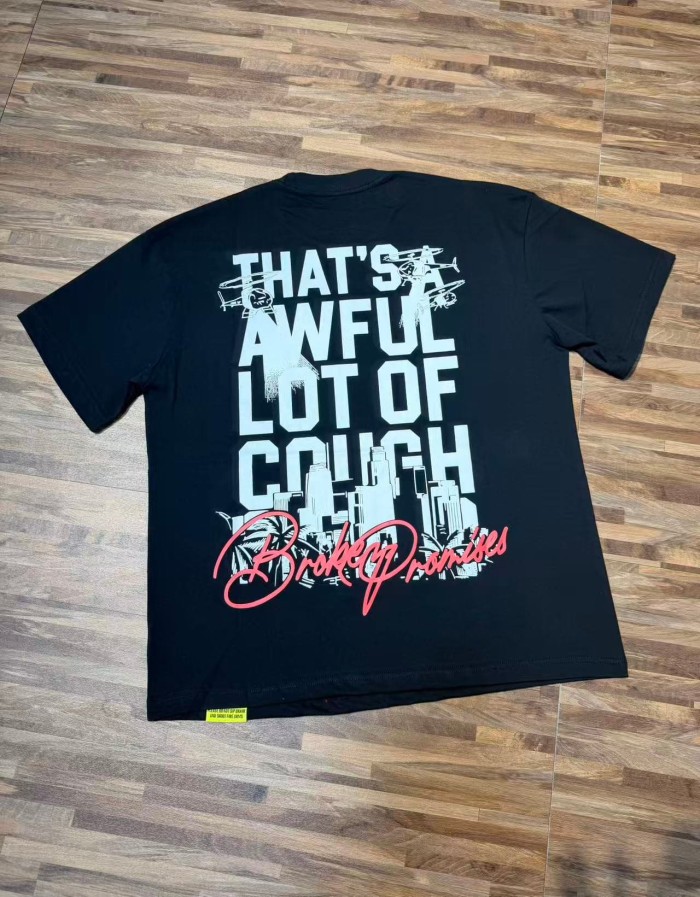 Gothic Streetwear Line Drawing Reaper Urban Scene Dual Side Contrast Script Signature Typography Tee 29302199